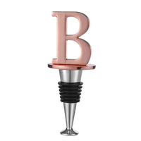 Miicol Rose Gold Personalized Prosecco & Wine Stopper – Monogram B